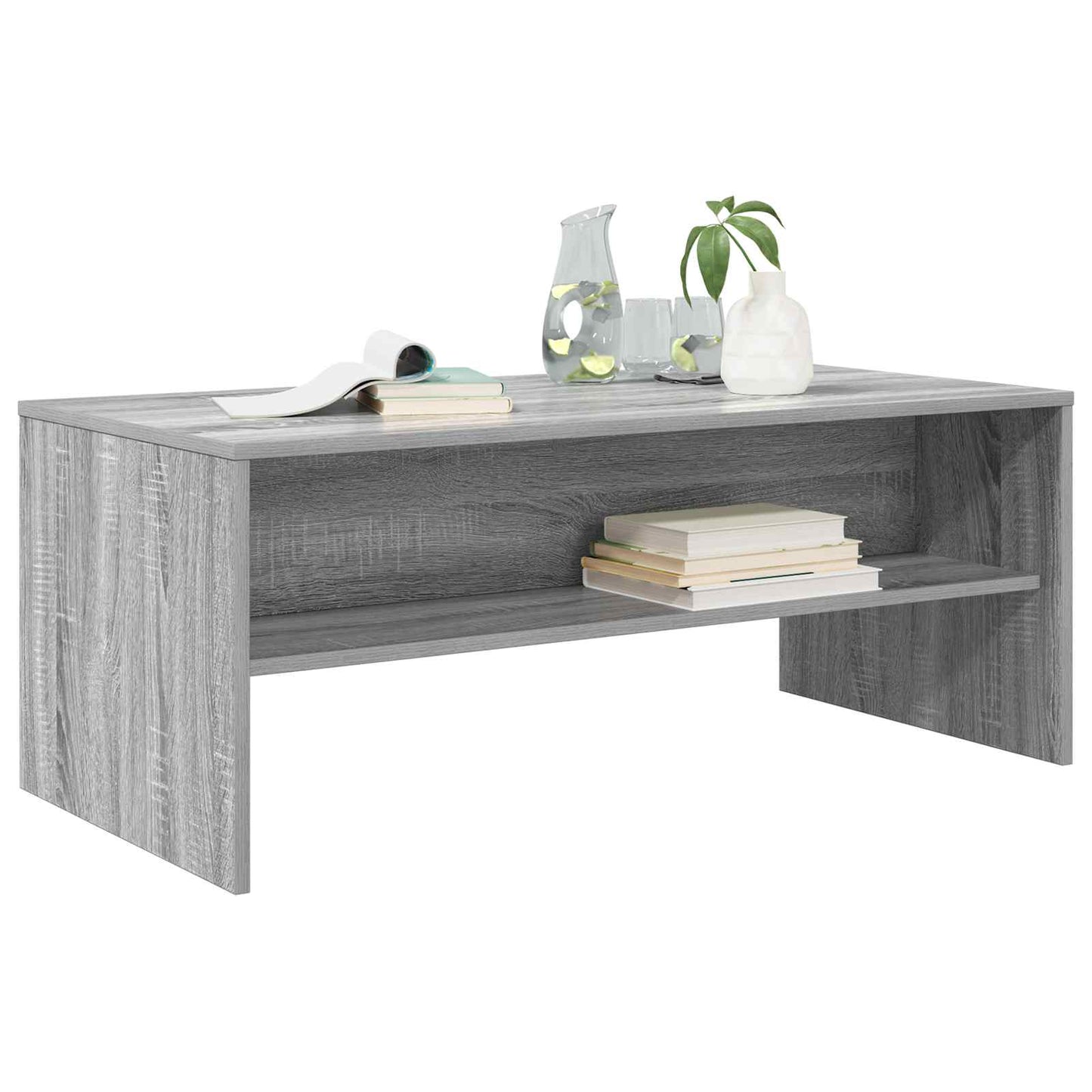 Coffee Table Grey Sonoma 100 x 50 x 40 cm Engineered Wood