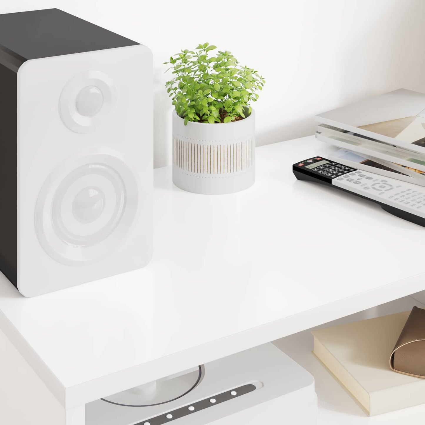 TV Cabinet 60 x 35 x 40 cm White Engineered Wood