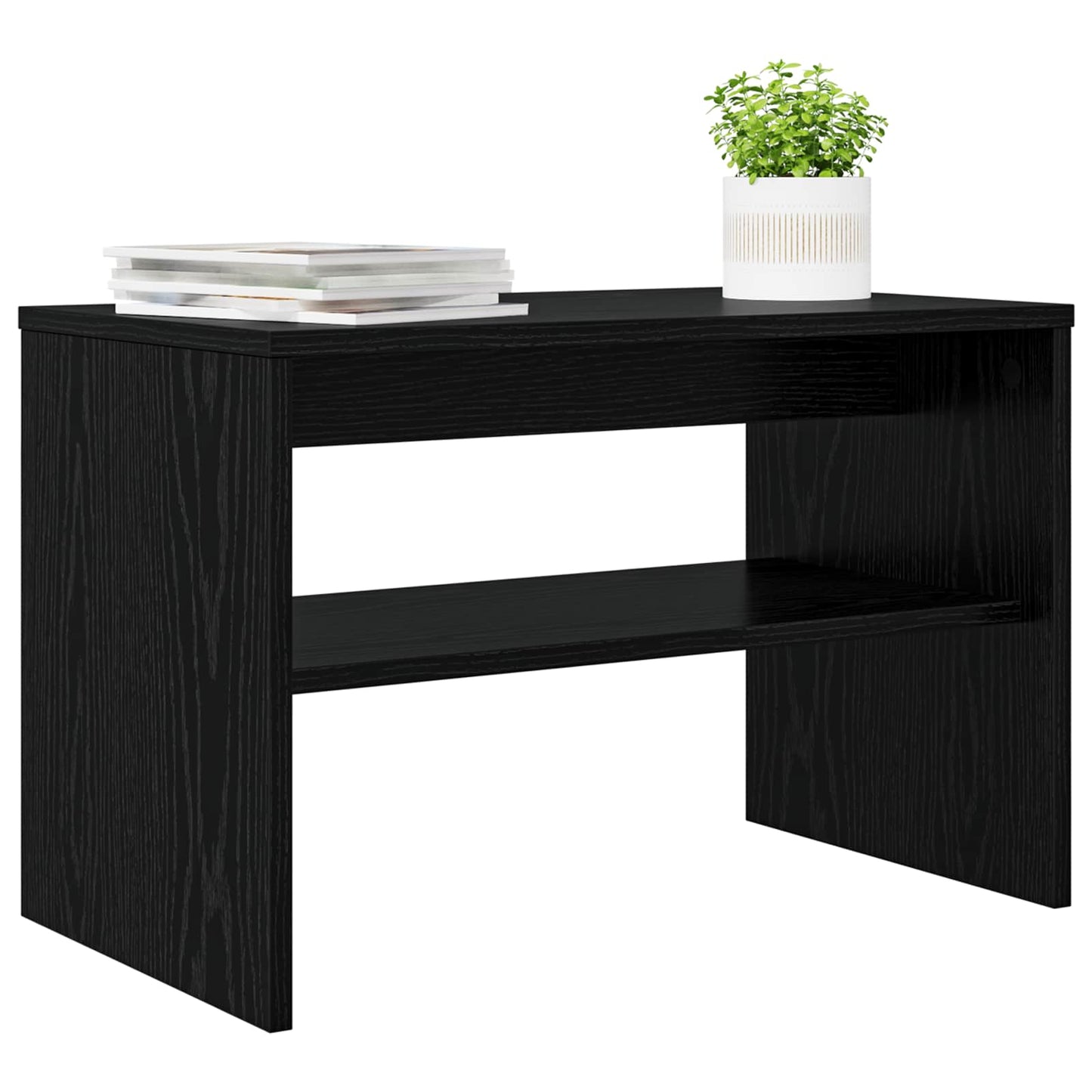 TV Cabinet Black Oak 60 x 35 x 40 cm Engineered Wood