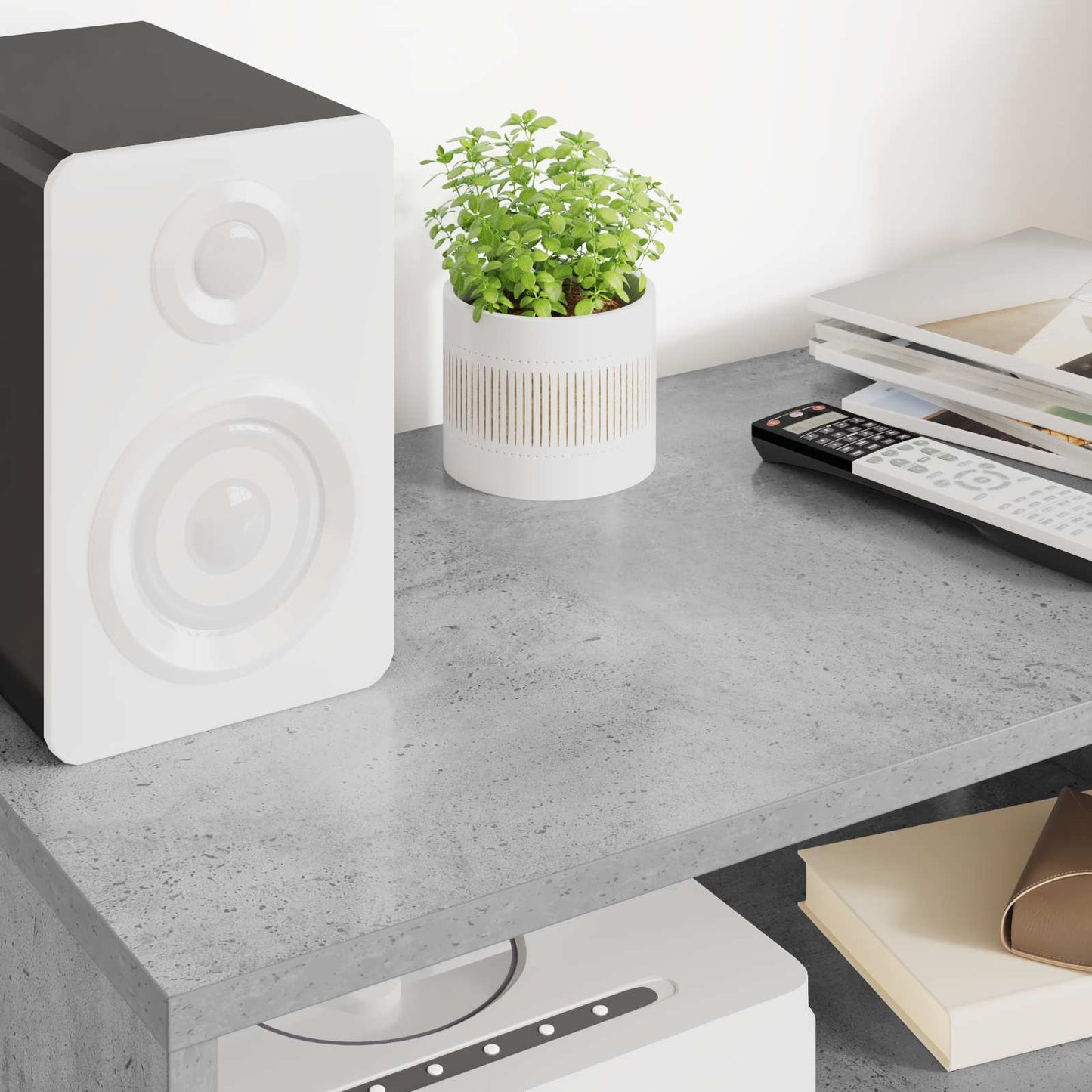 TV Cabinet 60 x 35 x 40 cm Concrete Grey Engineered Wood