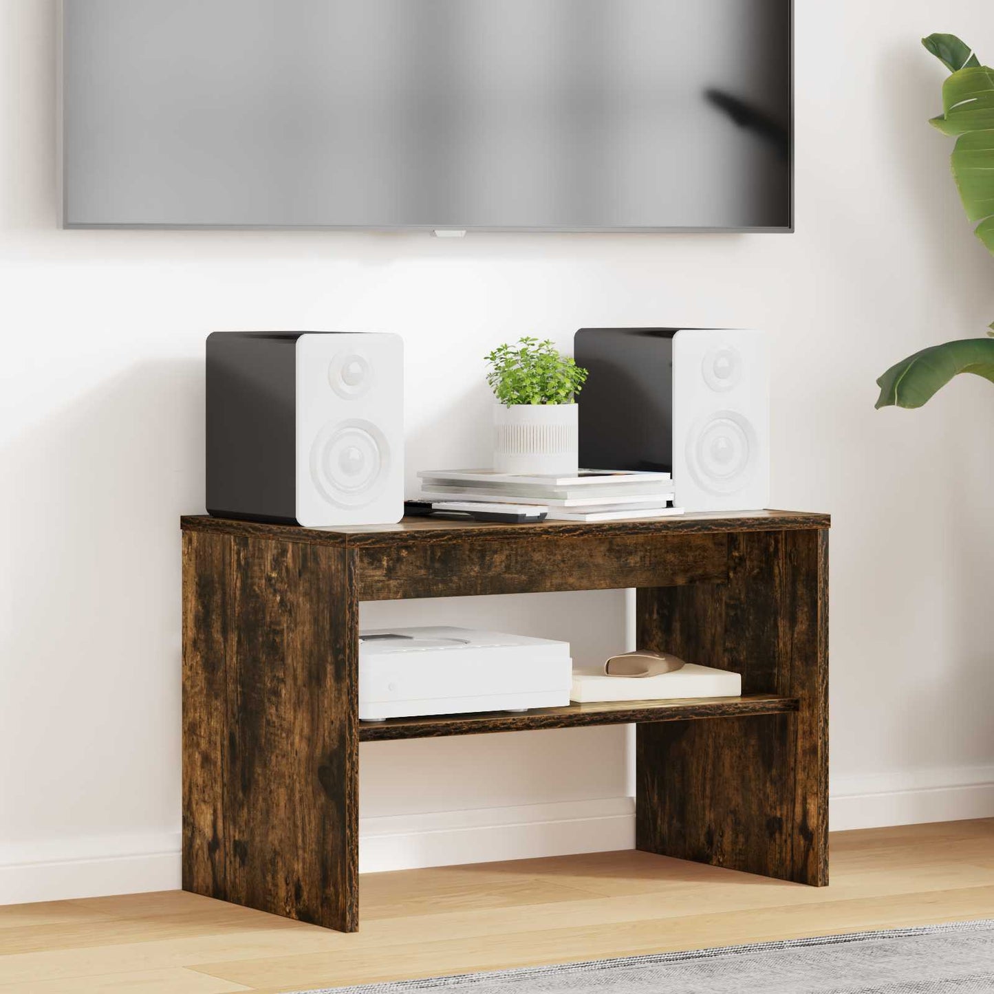 TV Cabinet Smoked Oak 60 x 35 x 40 cm Engineered Wood