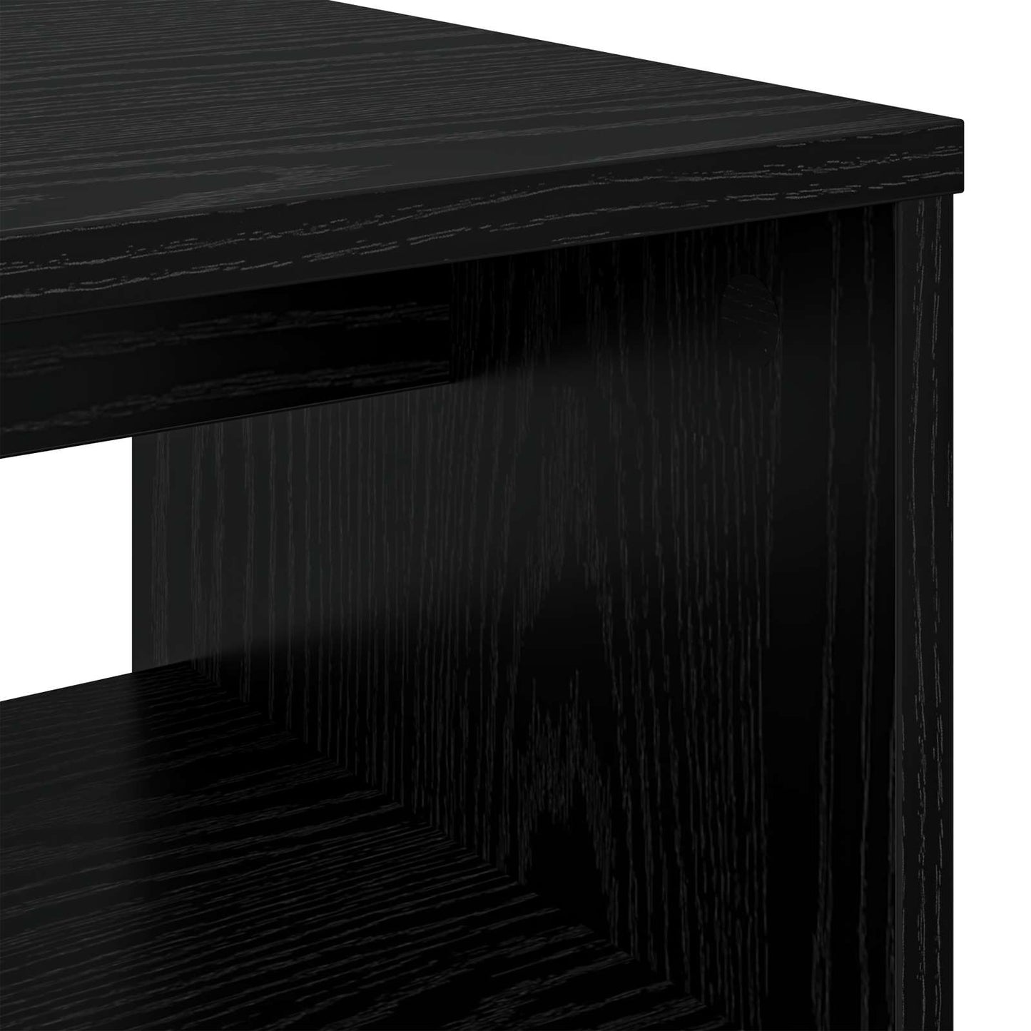 TV Cabinet 80 x 35 x 40 cm Black Oak Engineered Wood