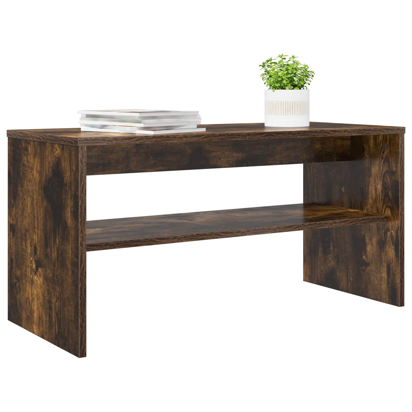 TV Cabinet 80 x 35 x 40 cm Smoked Oak Engineered Wood
