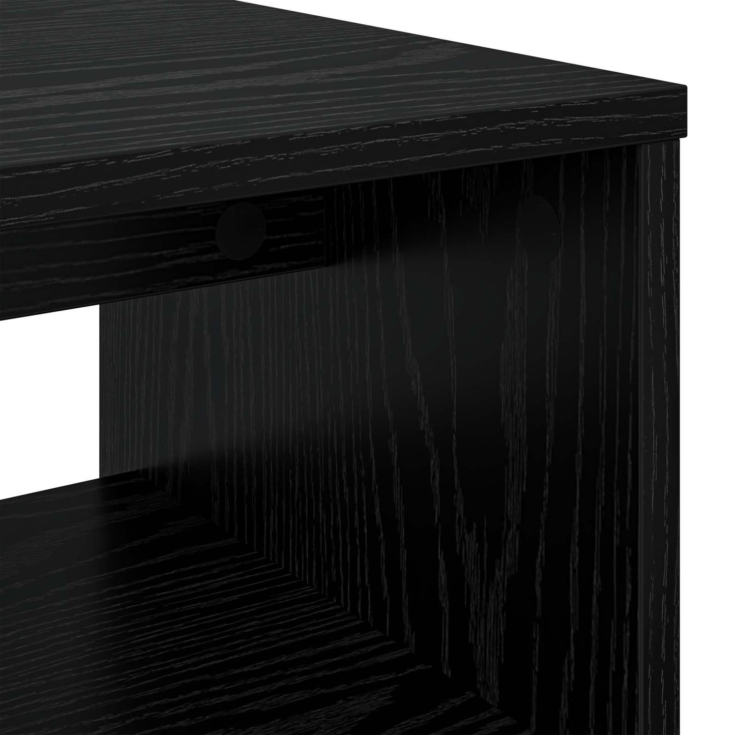 TV Cabinet 100 x 35 x 40 cm Black Oak Engineered Wood