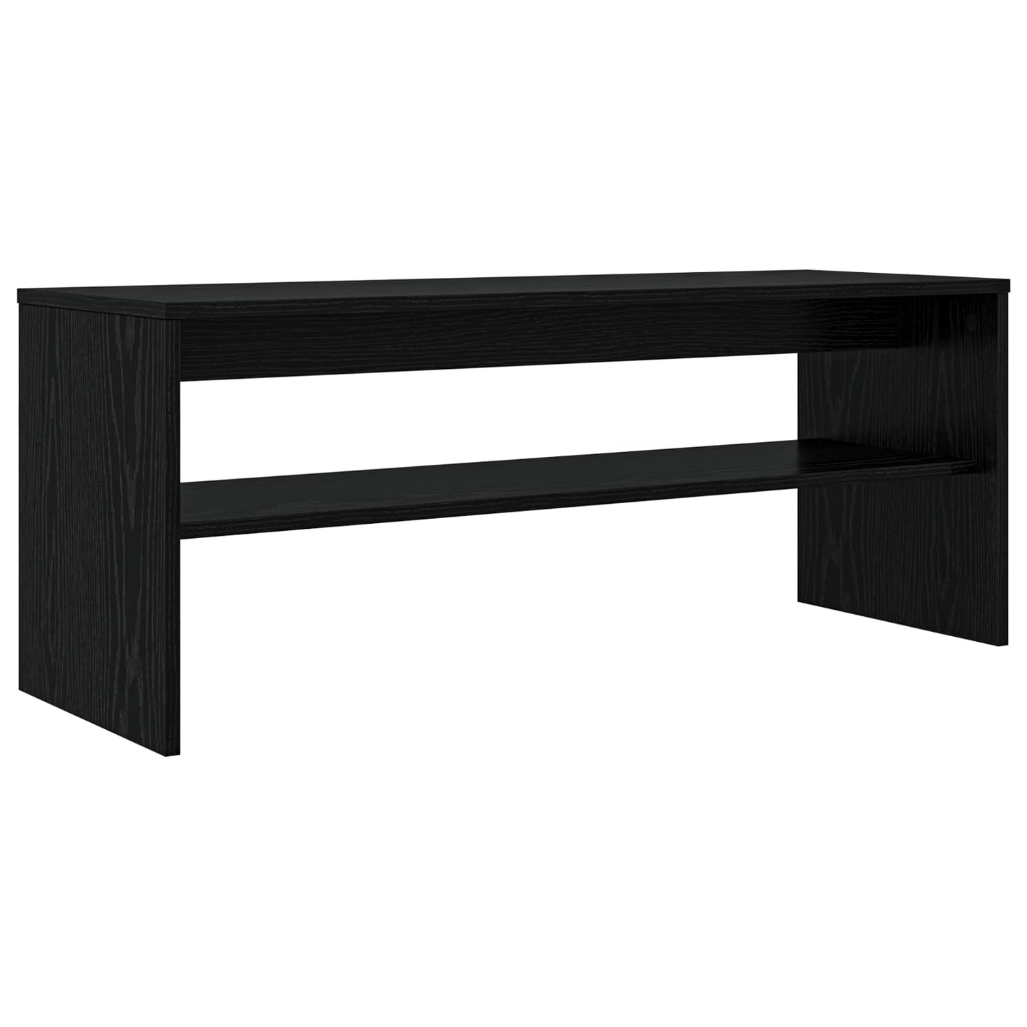 TV Cabinet 100 x 35 x 40 cm Black Oak Engineered Wood