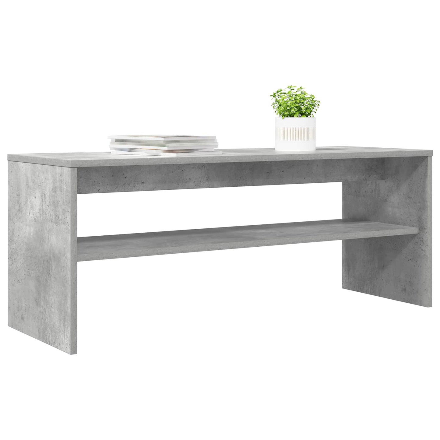 TV Cabinet 100 x 35 x 40 cm Concrete Grey Engineered Wood