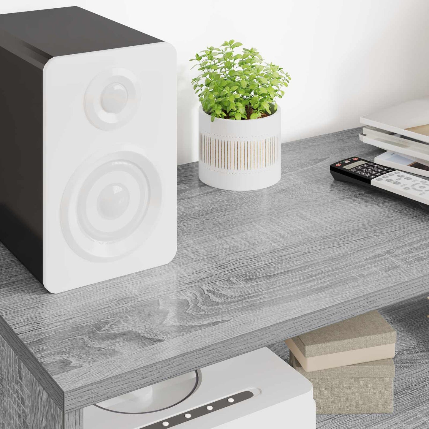 TV Cabinet 100 x 35 x 40 cm Grey Sonoma Engineered Wood