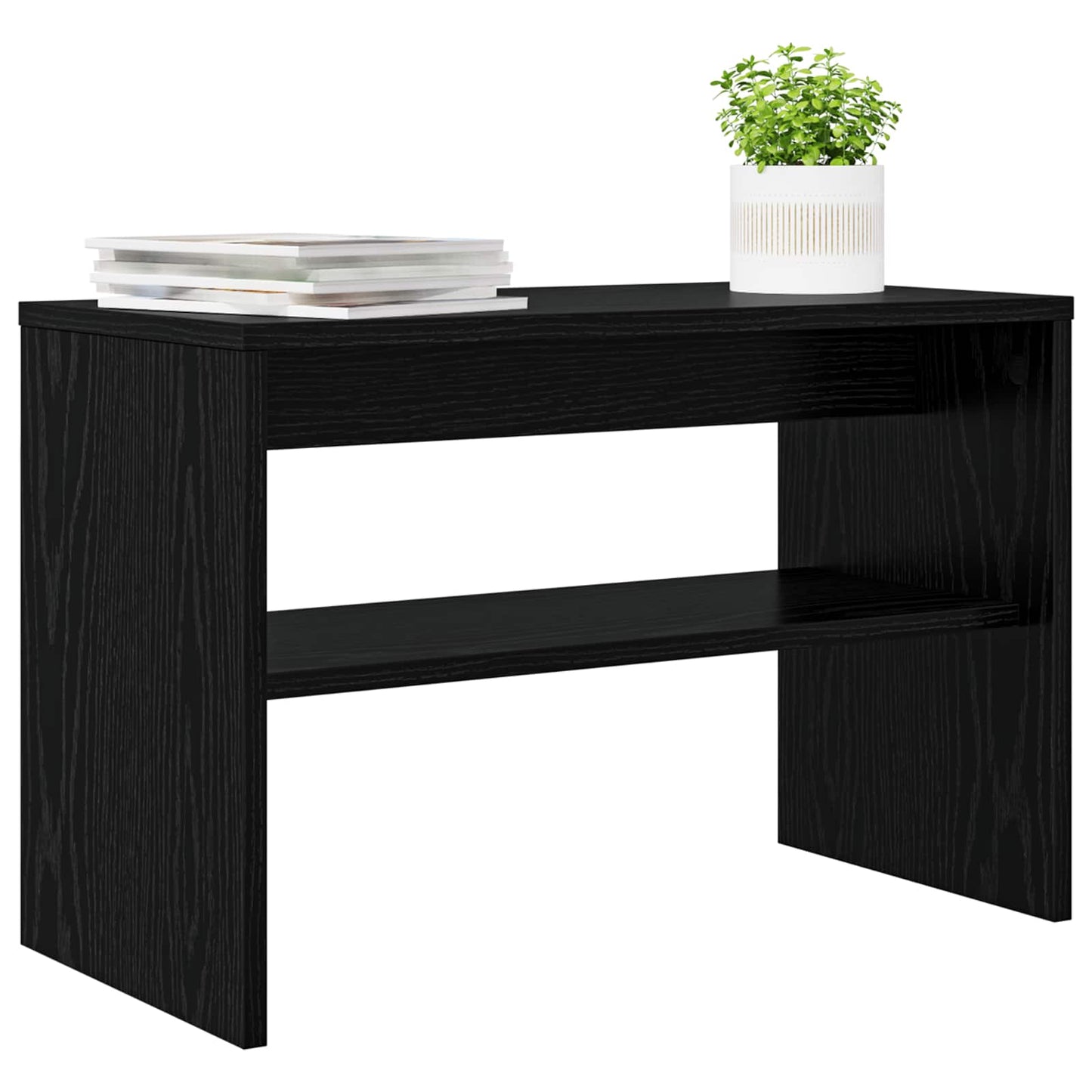 TV Cabinet 60 x 30 x 40 cm Black Oak Engineered Wood
