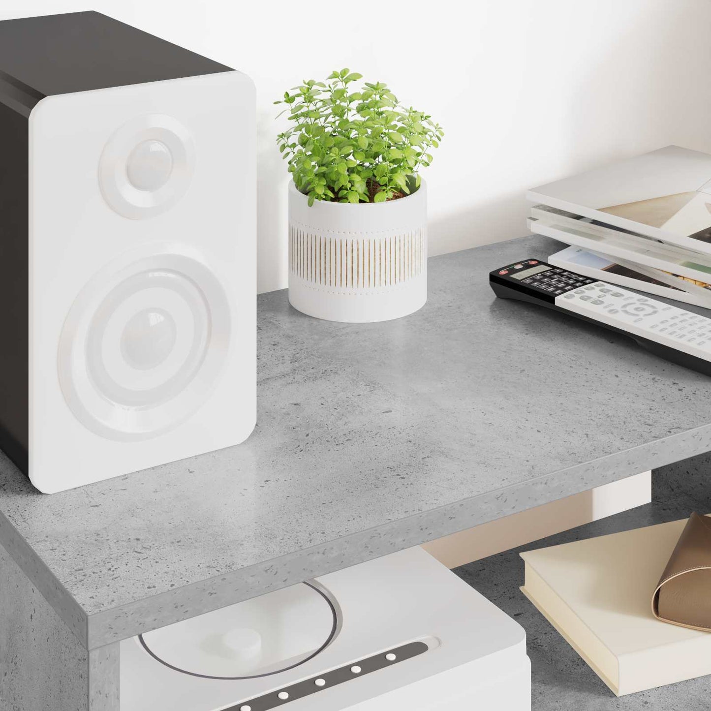 TV Cabinet 60 x 30 x 40 cm Concrete Grey Engineered Wood