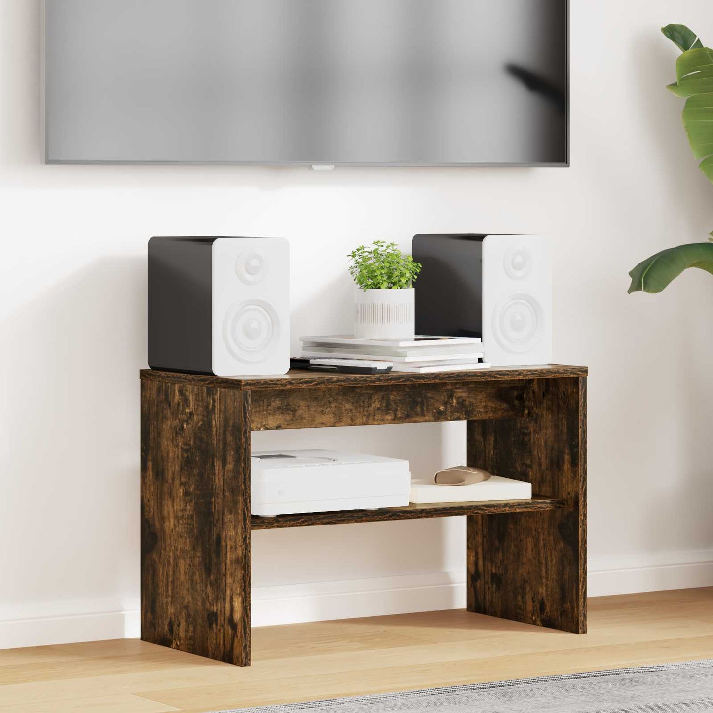 TV Cabinet 60 x 30 x 40 cm Smoked Oak Engineered Wood