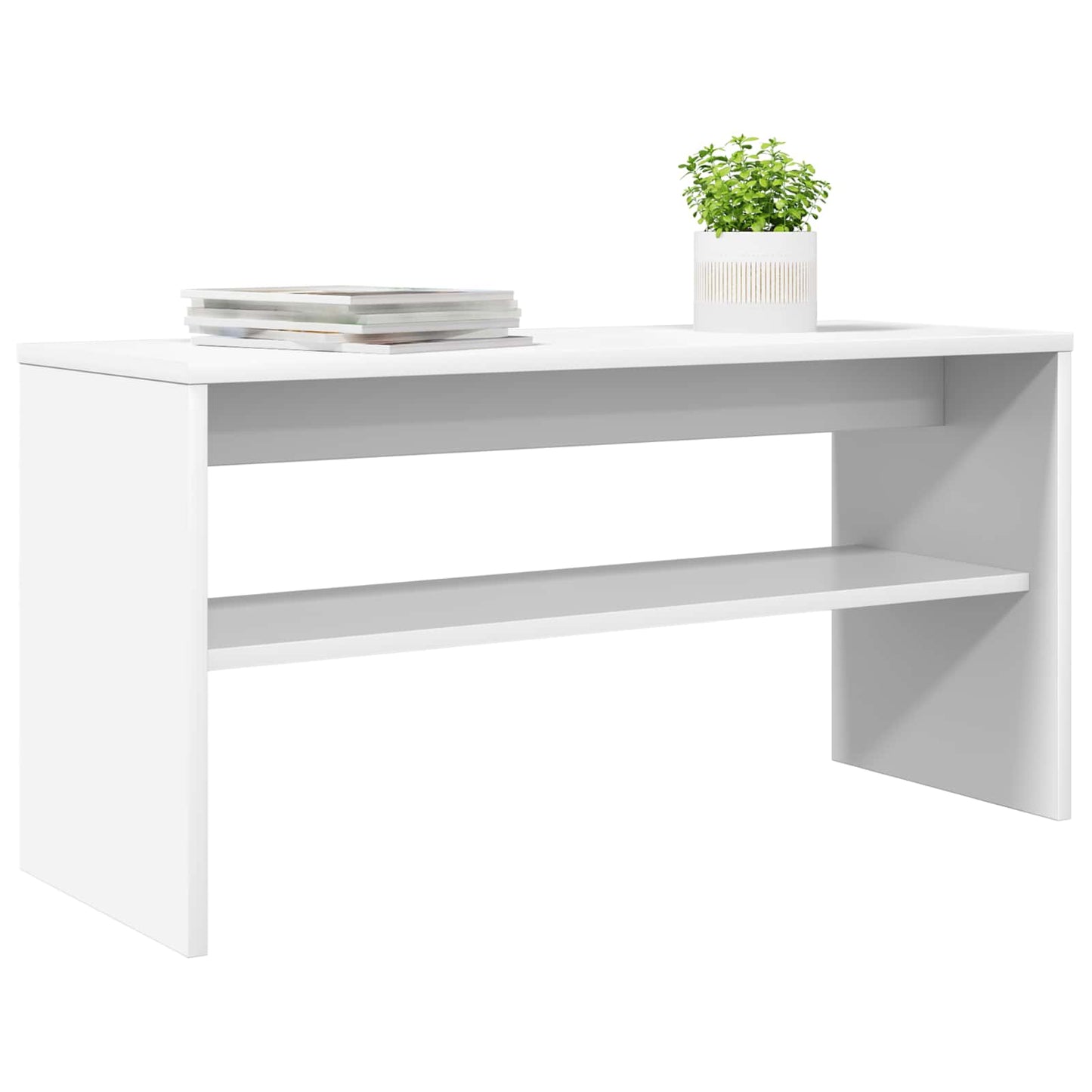 TV Cabinet 80 x 30 x 40 cm White Engineered Wood