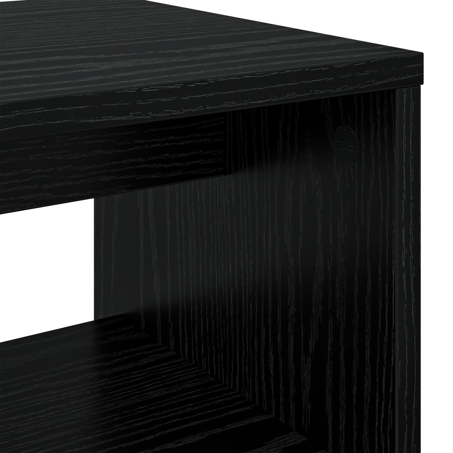 TV Cabinet 80 x 30 x 40 cm Black Oak Engineered Wood