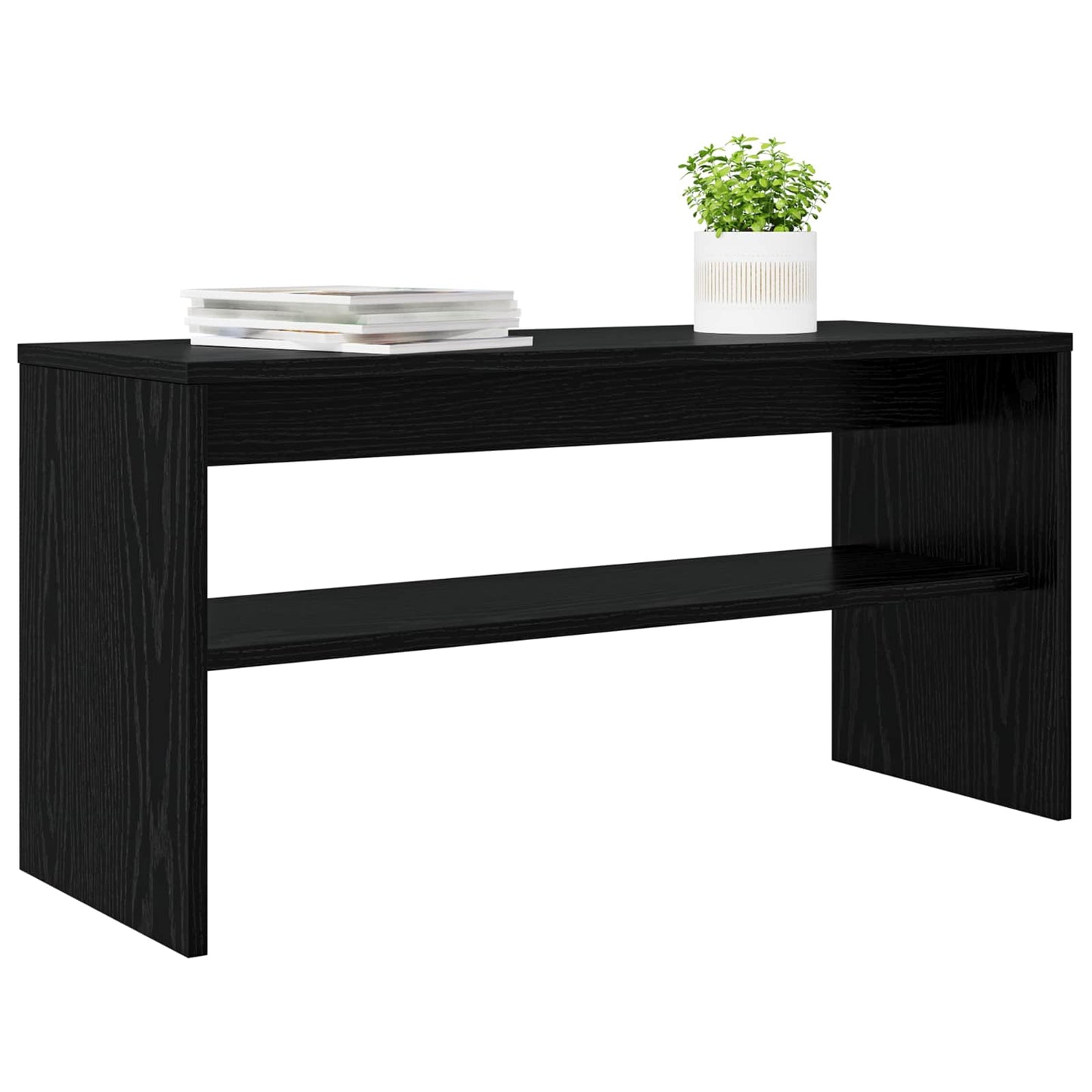 TV Cabinet Black Oak 80 x 30 x 40 cm Engineered Wood