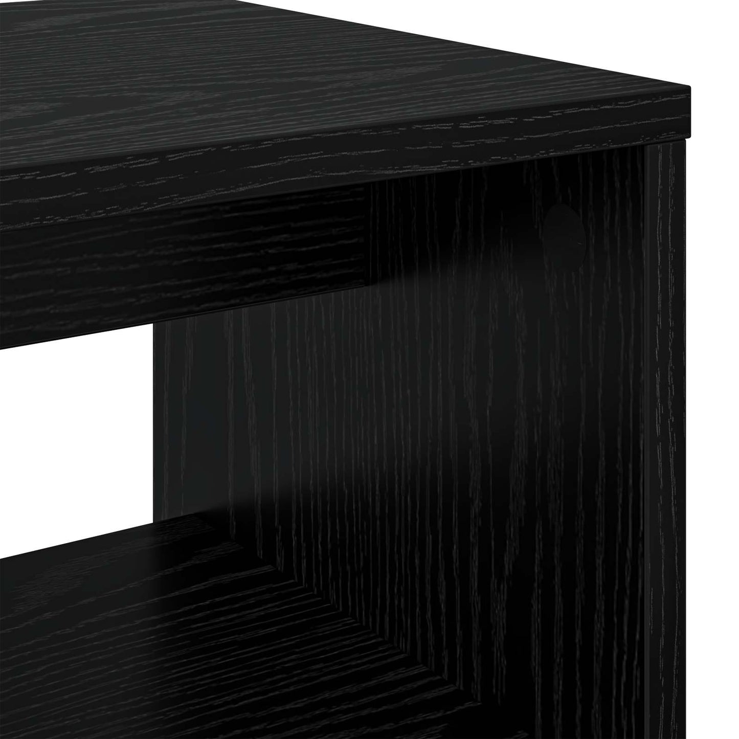 TV Cabinet Black Oak 100 x 30 x 40 cm Engineered Wood