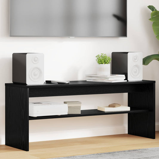 TV Cabinet 100 x 30 x 40 cm Black Oak Engineered Wood