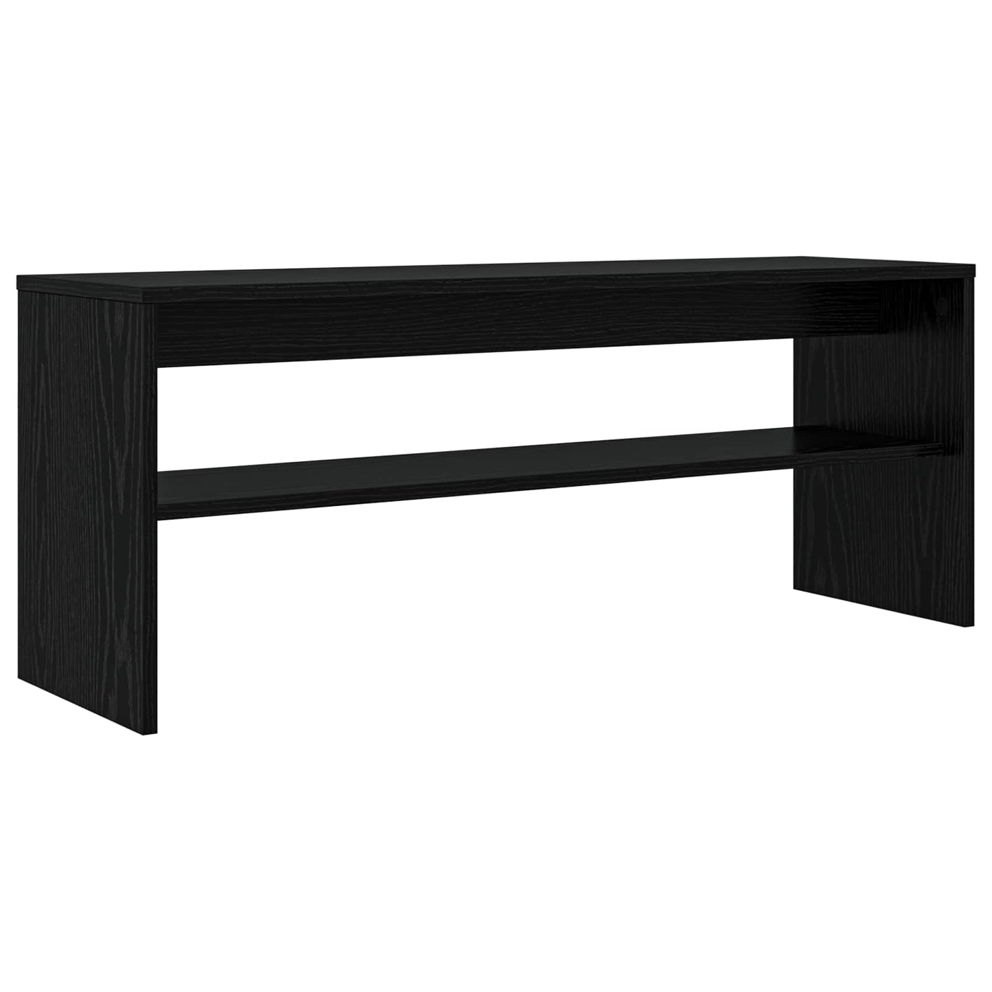 TV Cabinet Black Oak 100 x 30 x 40 cm Engineered Wood