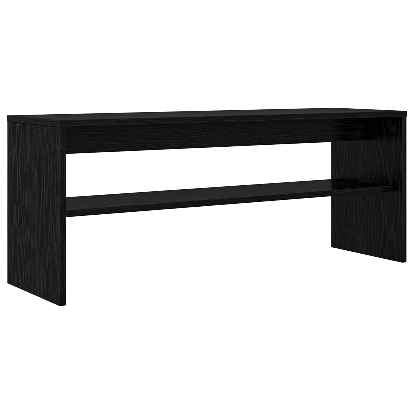 TV Cabinet Black Oak 100 x 30 x 40 cm Engineered Wood