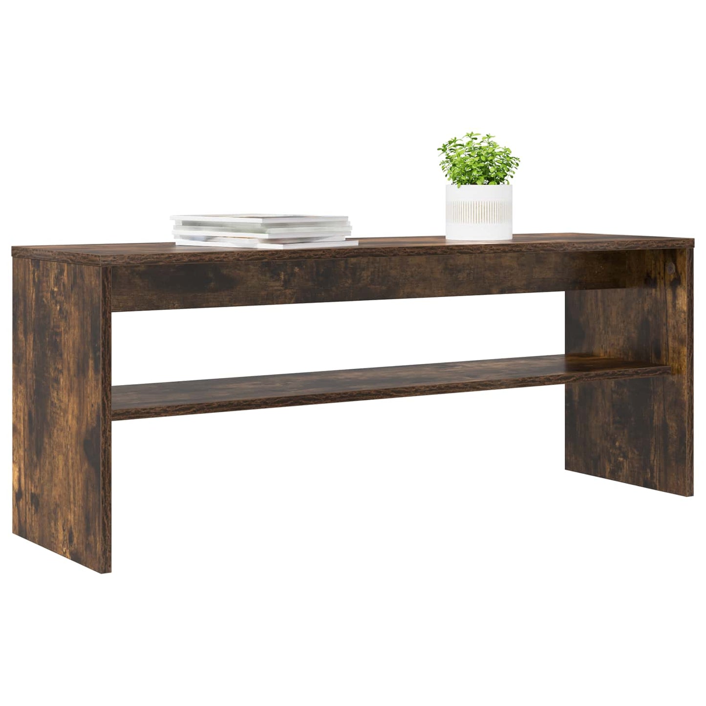 TV Cabinet 100 x 30 x 40 cm Smoked Oak Engineered Wood