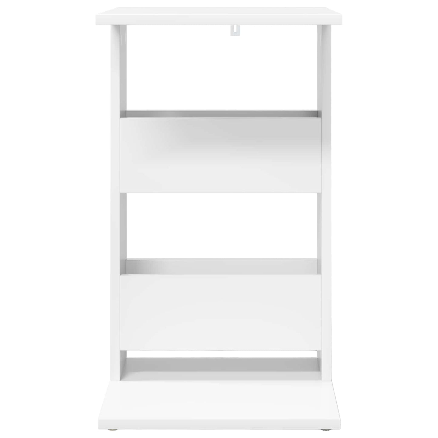 Side Table White 40 x 35 x 60.5 cm Engineered Wood