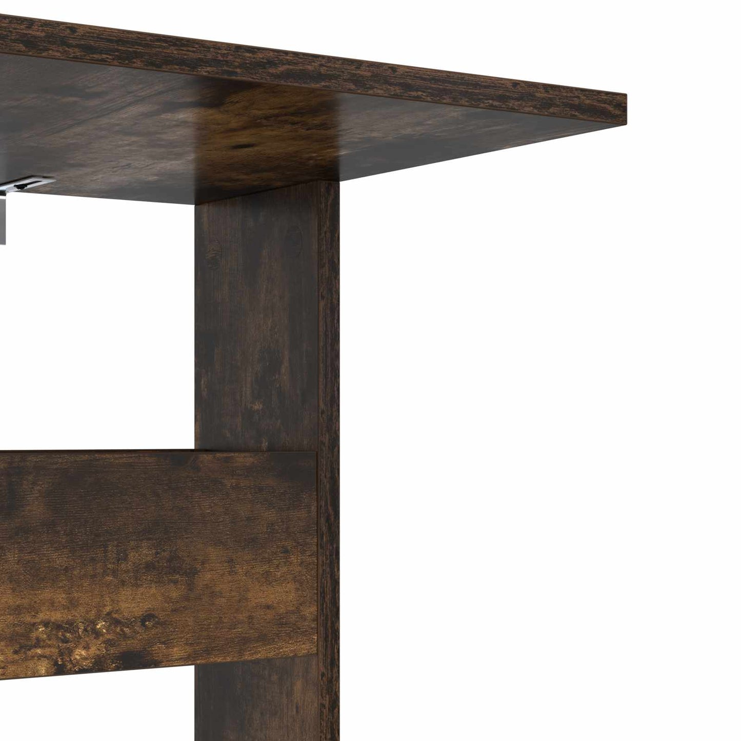 Side Table Smoked Oak 40 x 35 x 60.5 cm Engineered Wood