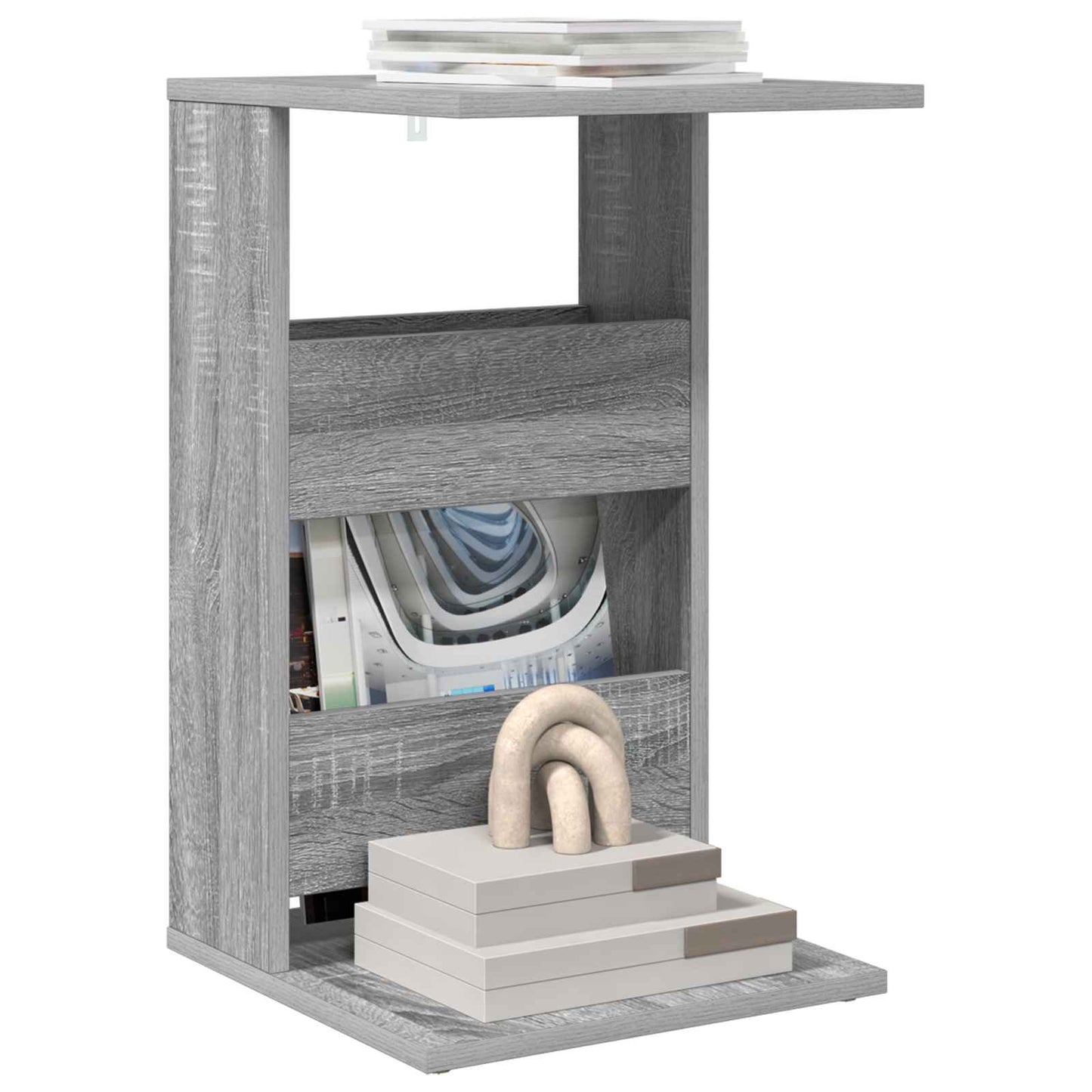 Side Table Grey Sonoma 40 x 35 x 60.5 cm Engineered Wood