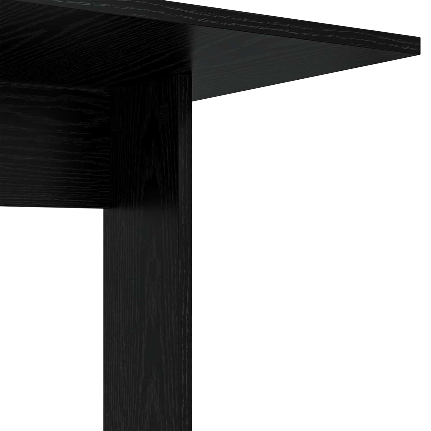 Side Table Black Oak 45 x 40 x 62.5 cm Engineered Wood