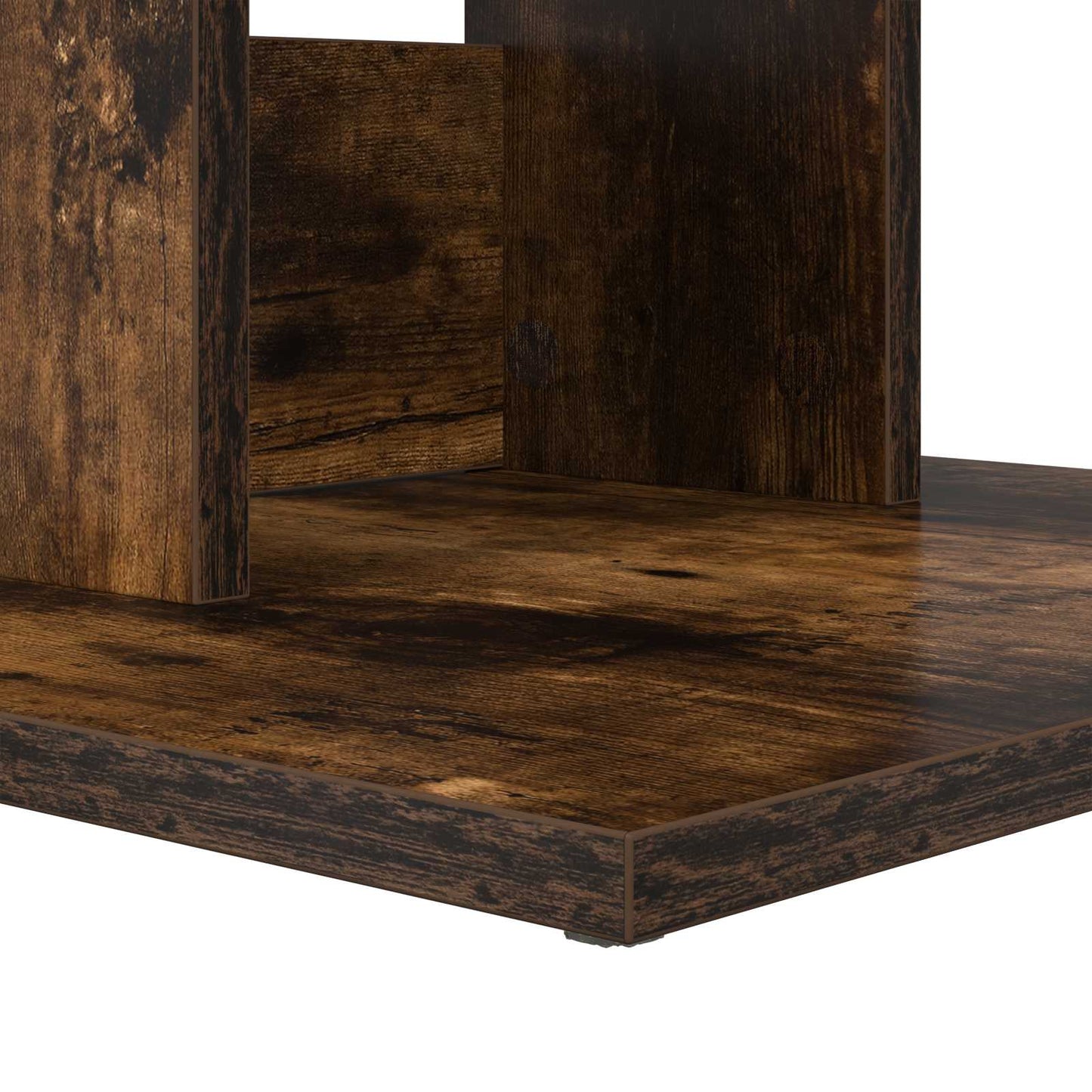 Side Table Smoked Oak 45 x 40 x 62.5 cm Engineered Wood
