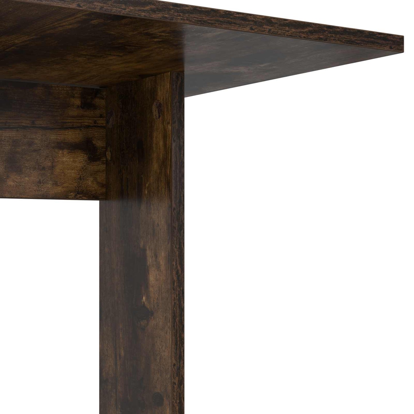 Side Table Smoked Oak 45 x 40 x 62.5 cm Engineered Wood