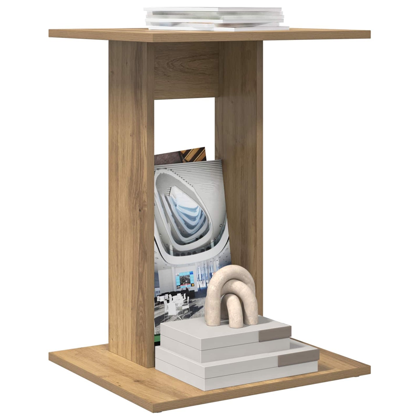 Side Table Artisan Oak 45 x 40 x 62.5 cm Engineered Wood