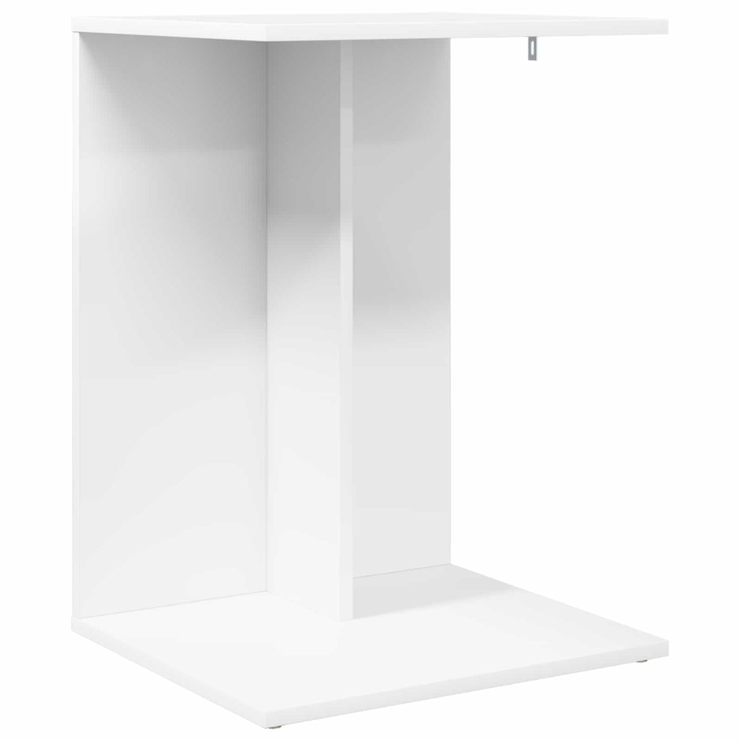 Side Table White 45 x 40 x 62.5 cm Engineered Wood