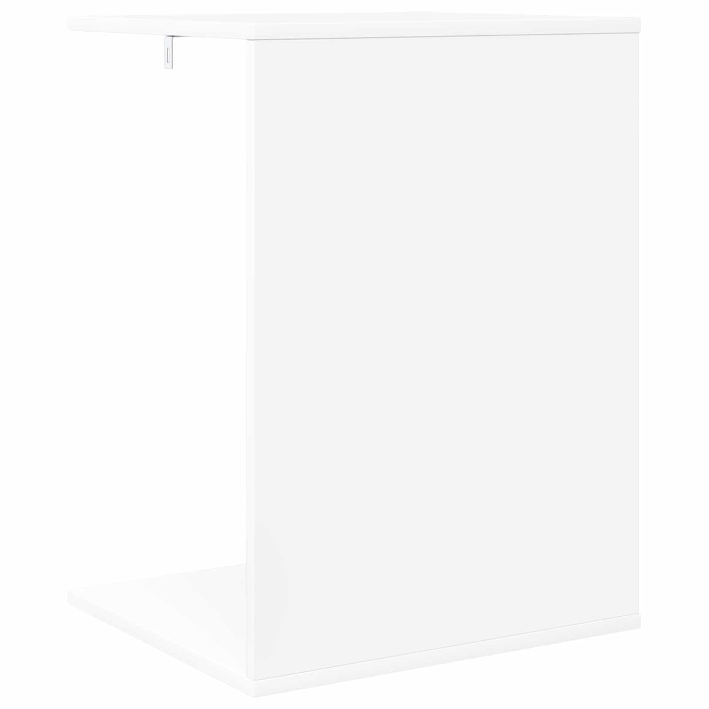 Side Table White 45 x 40 x 62.5 cm Engineered Wood