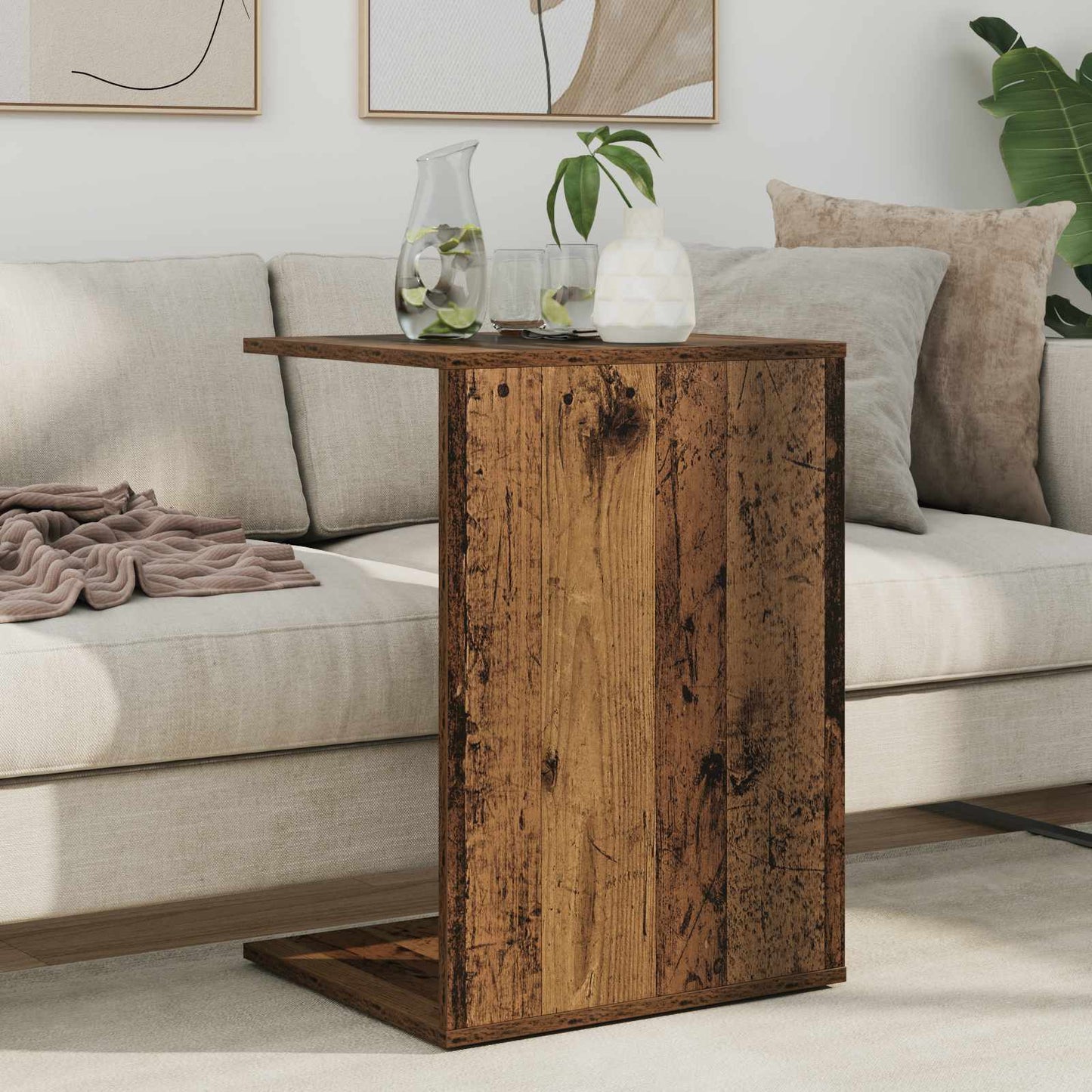 Side Table Old Wood 45 x 40 x 62.5 cm Engineered Wood