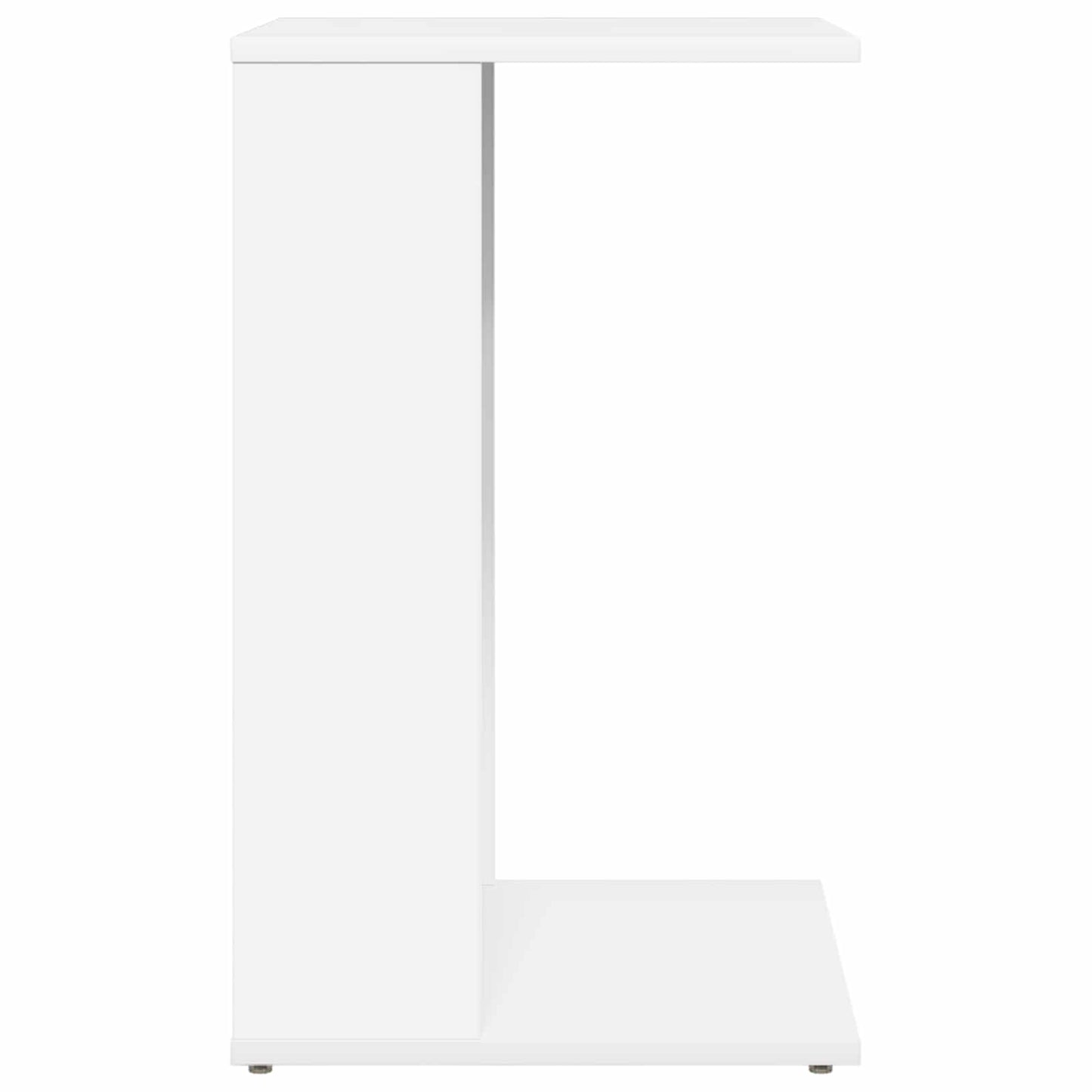 Side Table White 40 x 38 x 62.5 cm Engineered Wood
