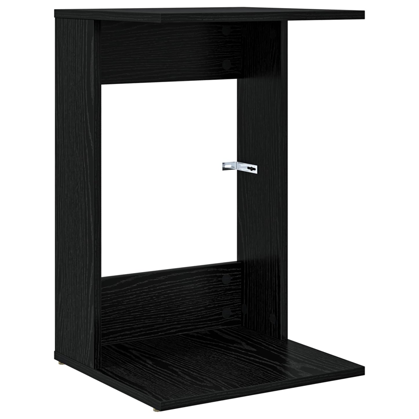 Side Table Black Oak 40 x 38 x 62.5 cm Engineered Wood