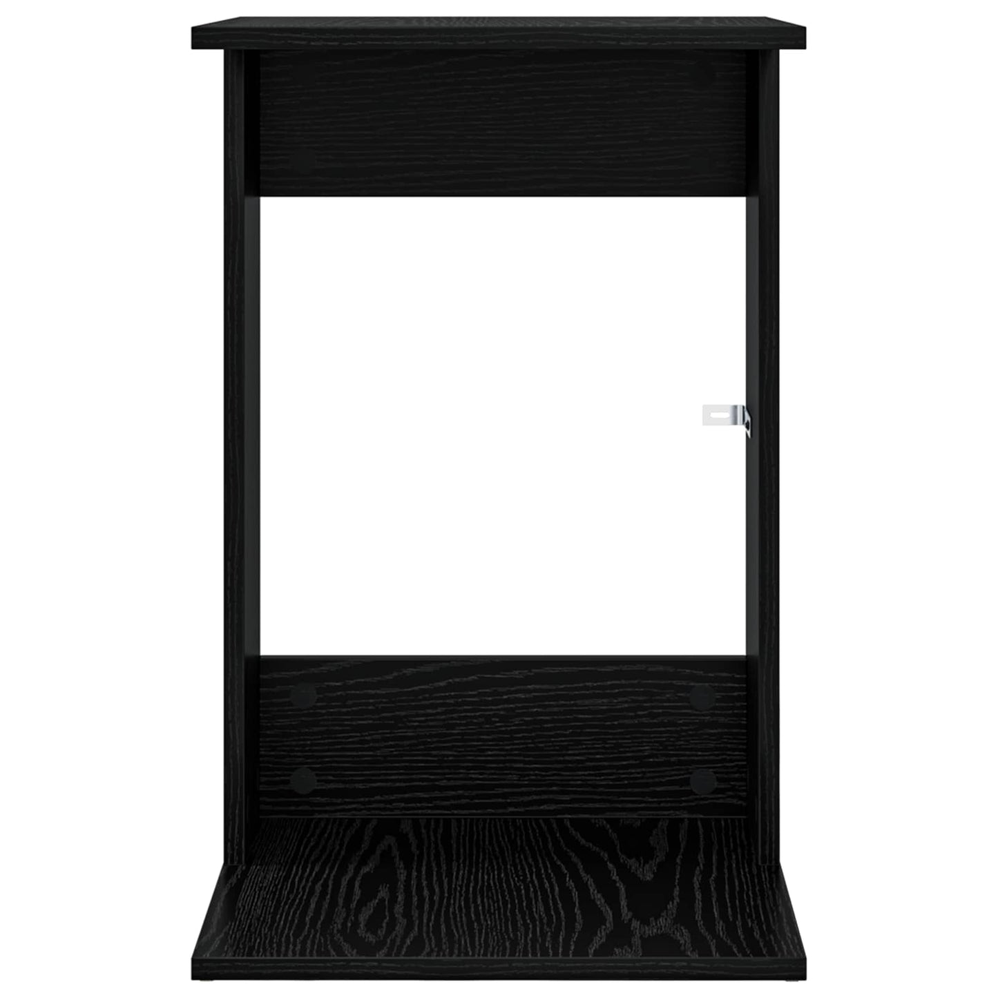 Side Table Black Oak 40 x 38 x 62.5 cm Engineered Wood