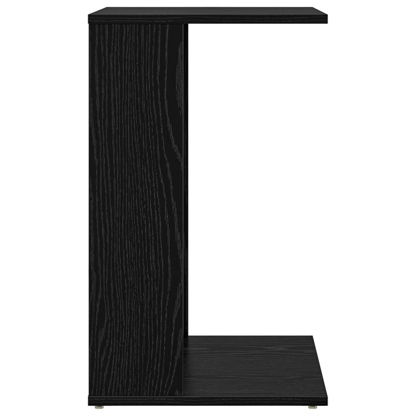 Side Table Black Oak 40 x 38 x 62.5 cm Engineered Wood