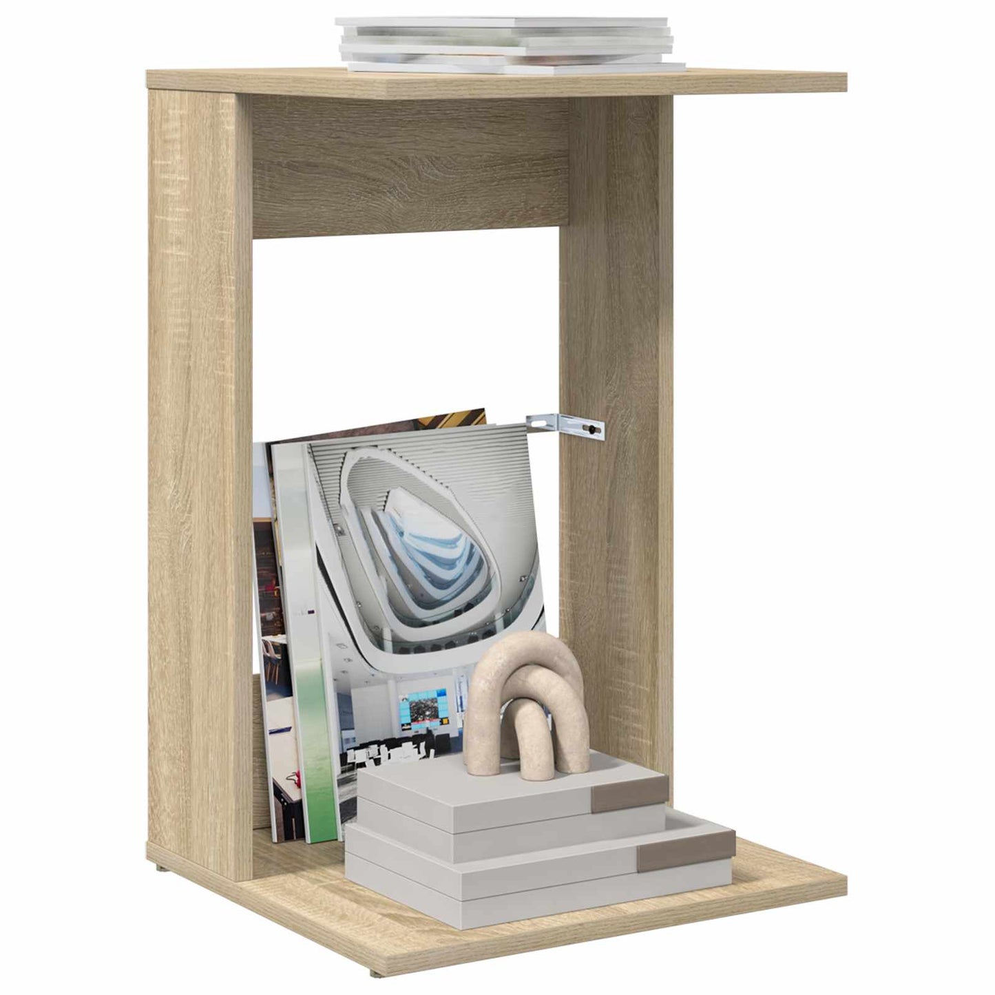 Side Table Sonoma Oak 40 x 38 x 62.5 cm Engineered Wood