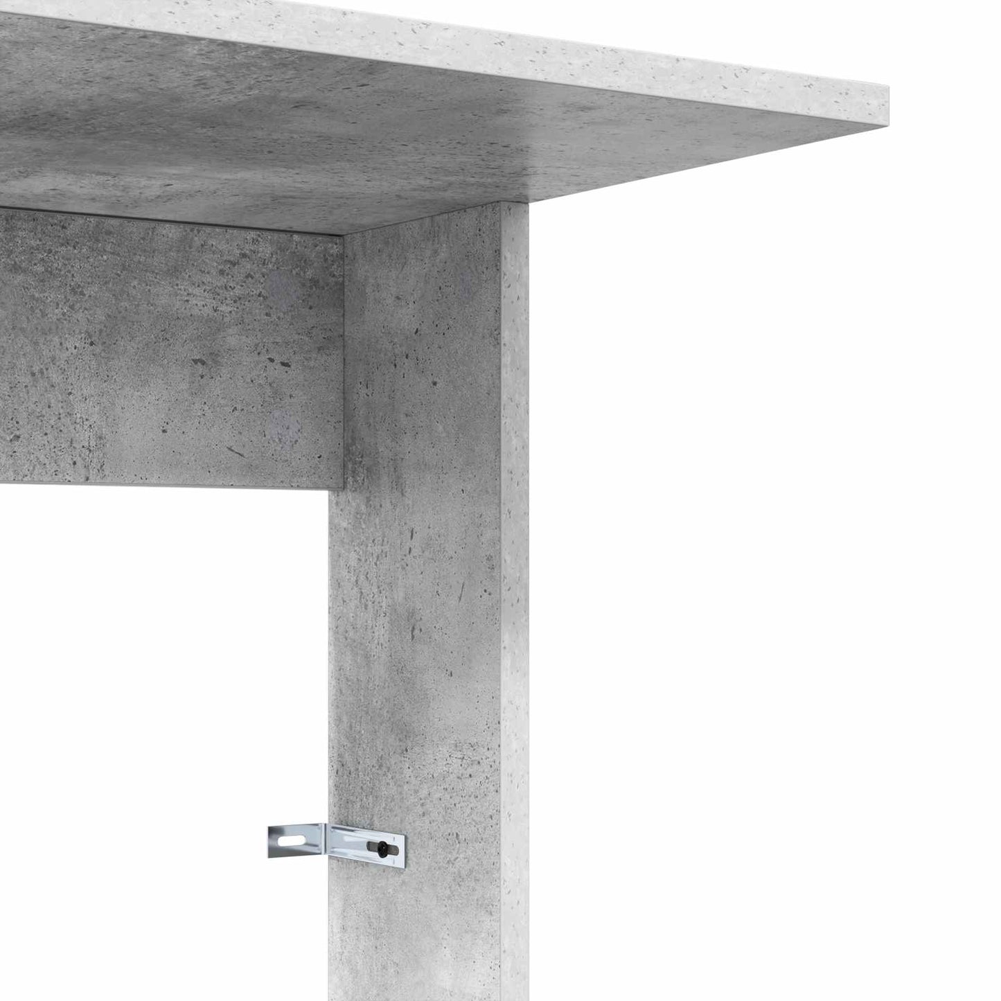 Side Table Concrete Grey 40 x 38 x 62.5 cm Engineered Wood