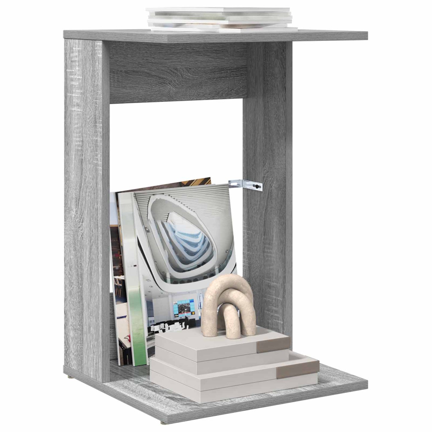 Side Table Grey Sonoma 40 x 38 x 62.5 cm Engineered Wood