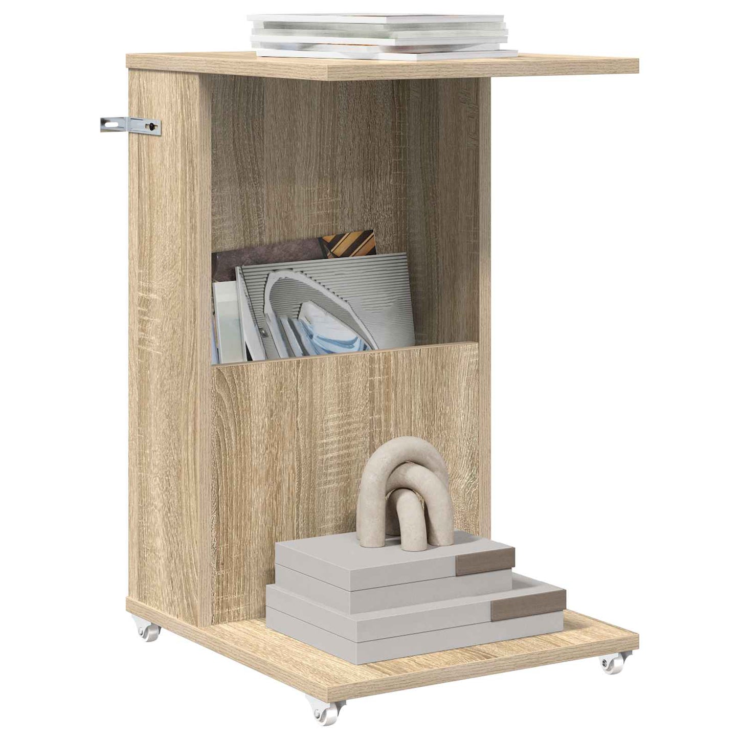 Side Table Sonoma Oak 40 x 35 x 60 cm Engineered Wood