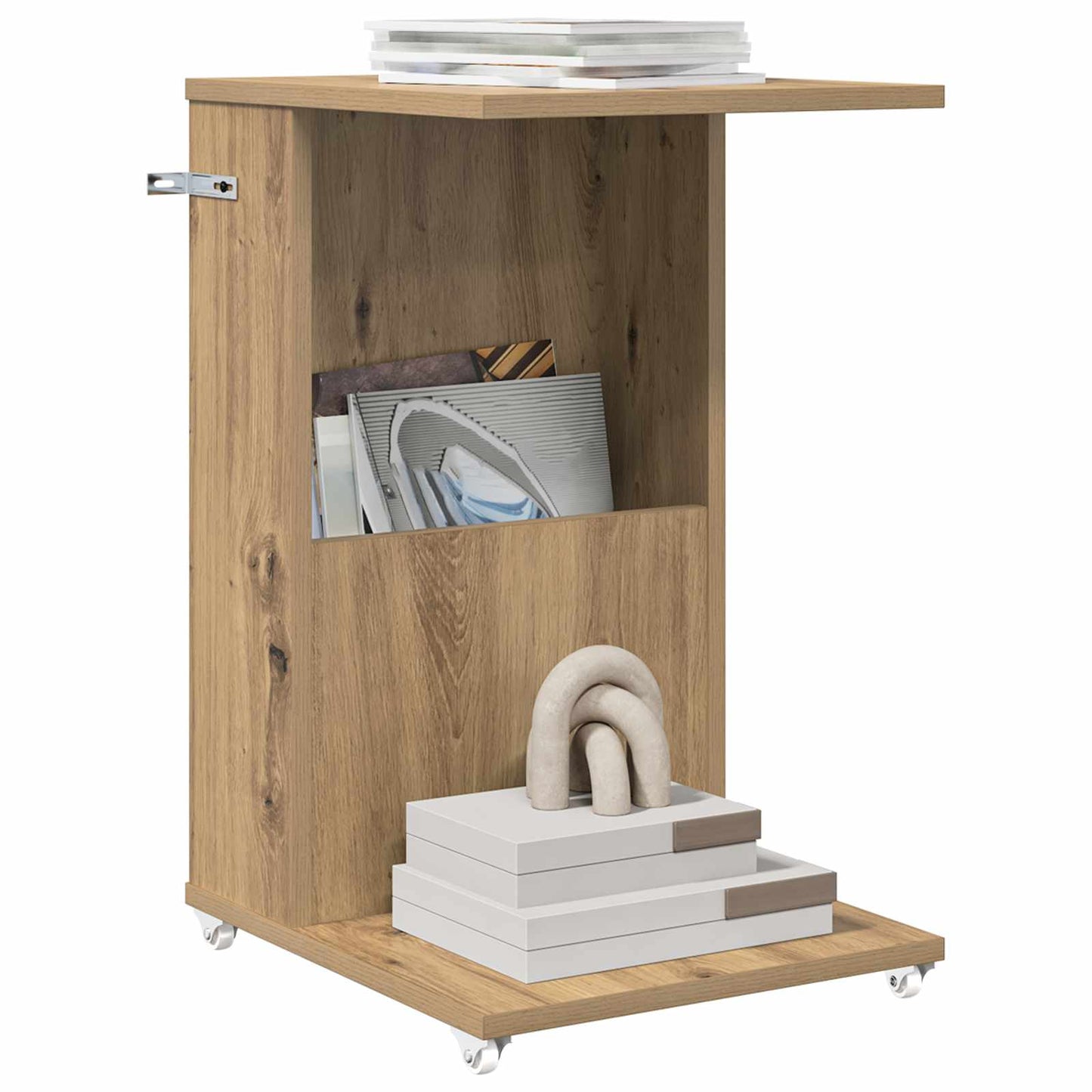 Side Table Artisan Oak 40 x 35 x 60 cm Engineered Wood