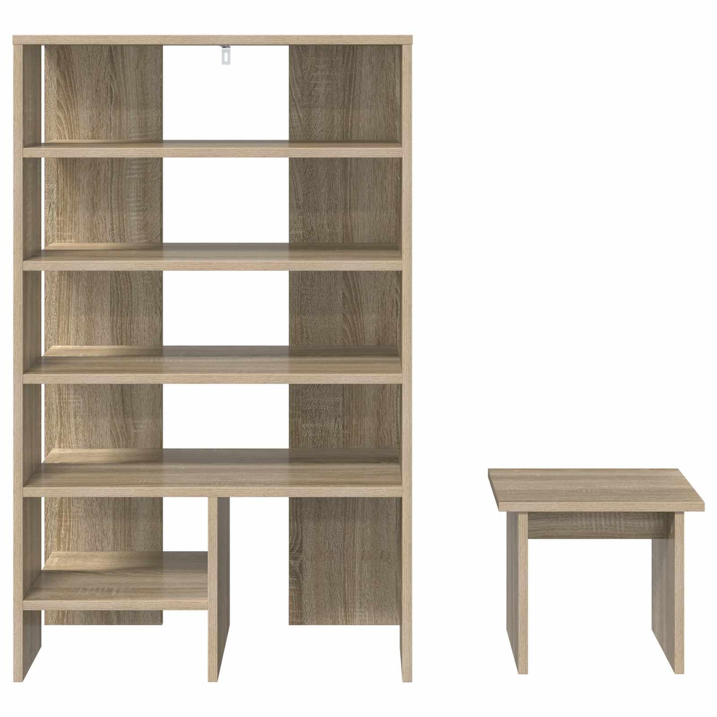 Shoe Cabinet with Shelf 2 pcs Sonoma Oak Engineered Wood