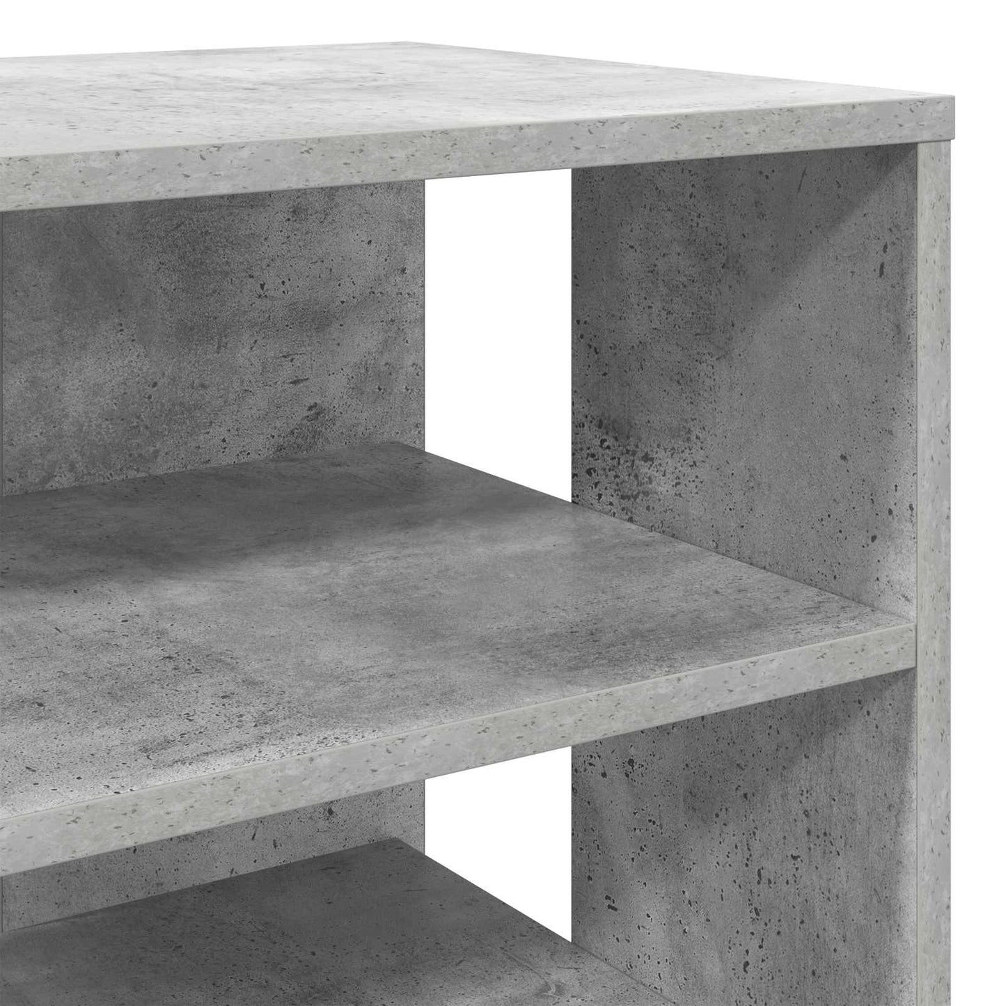 Shoe Cabinet with Shelf 2 pcs Concrete Grey Engineered Wood