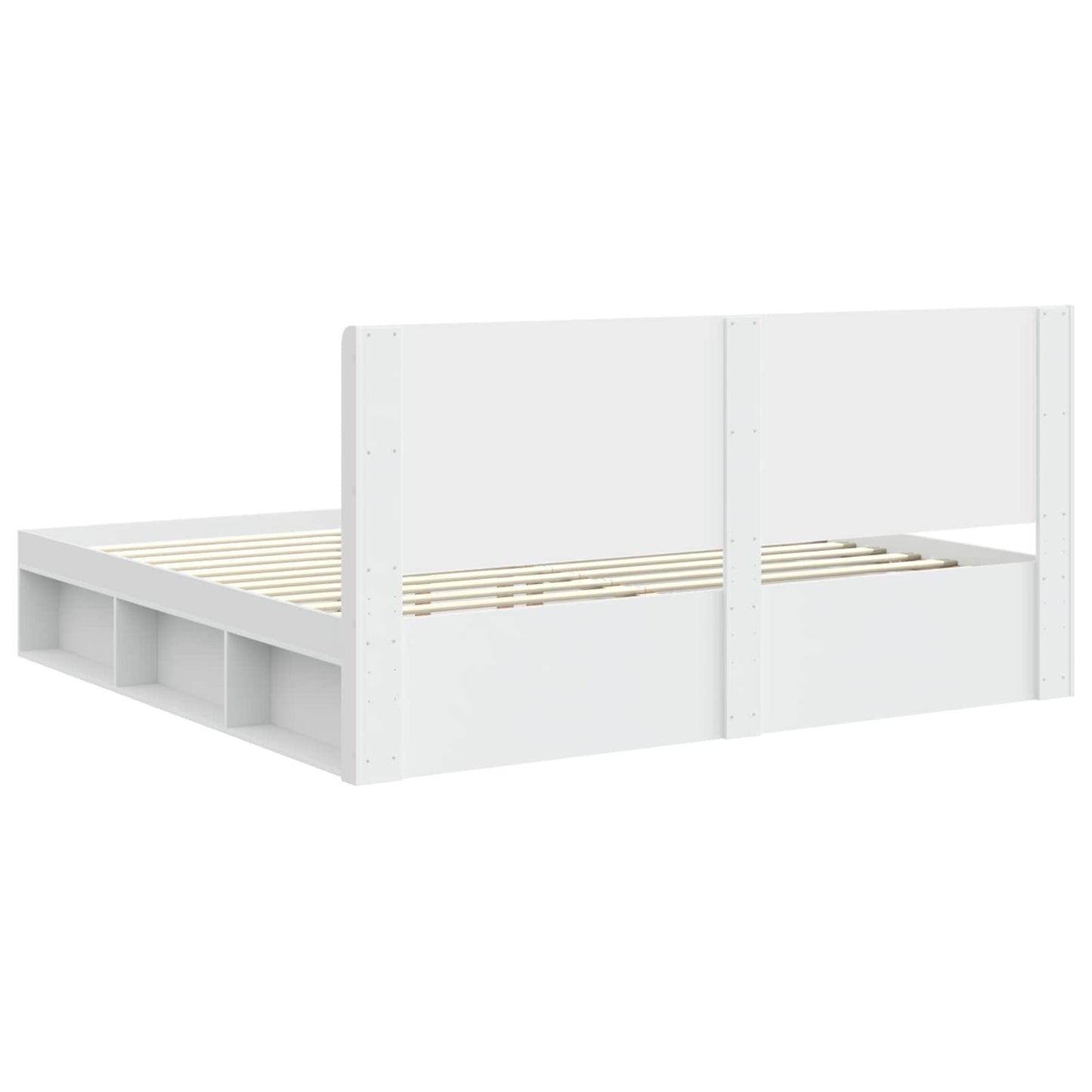 Bed Frame with Storage and Headboard 3 pcs Engineered Wood