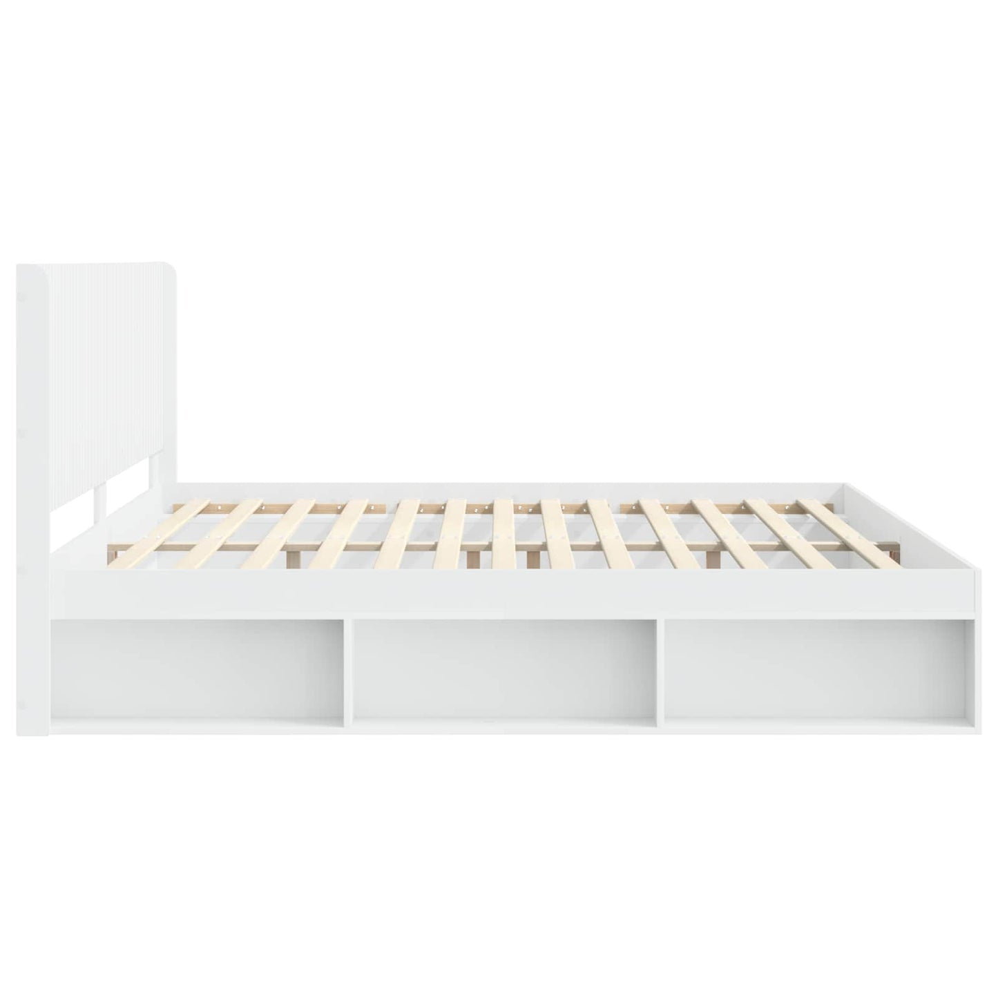 Bed Frame with Storage and Headboard 3 pcs Engineered Wood