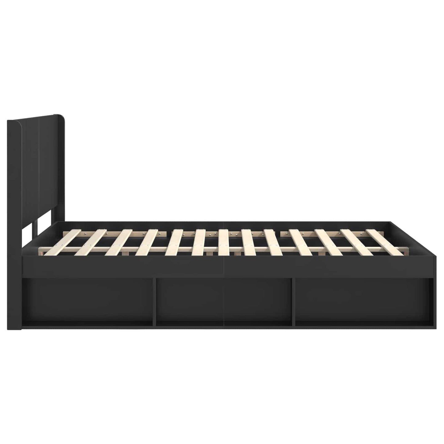 Bed Frame with Storage and Headboard 3 pcs Engineered Wood