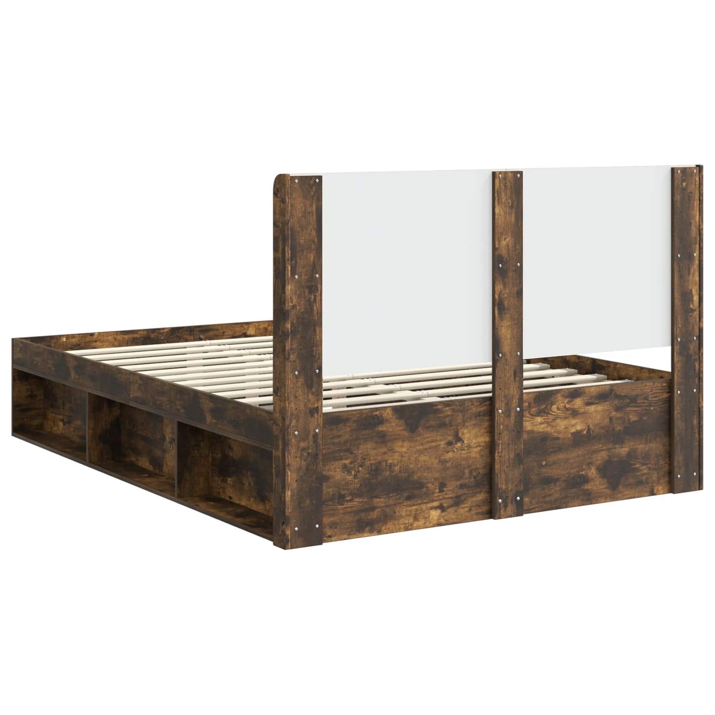Bed Frame with Storage and Headboard 3 pcs Engineered Wood