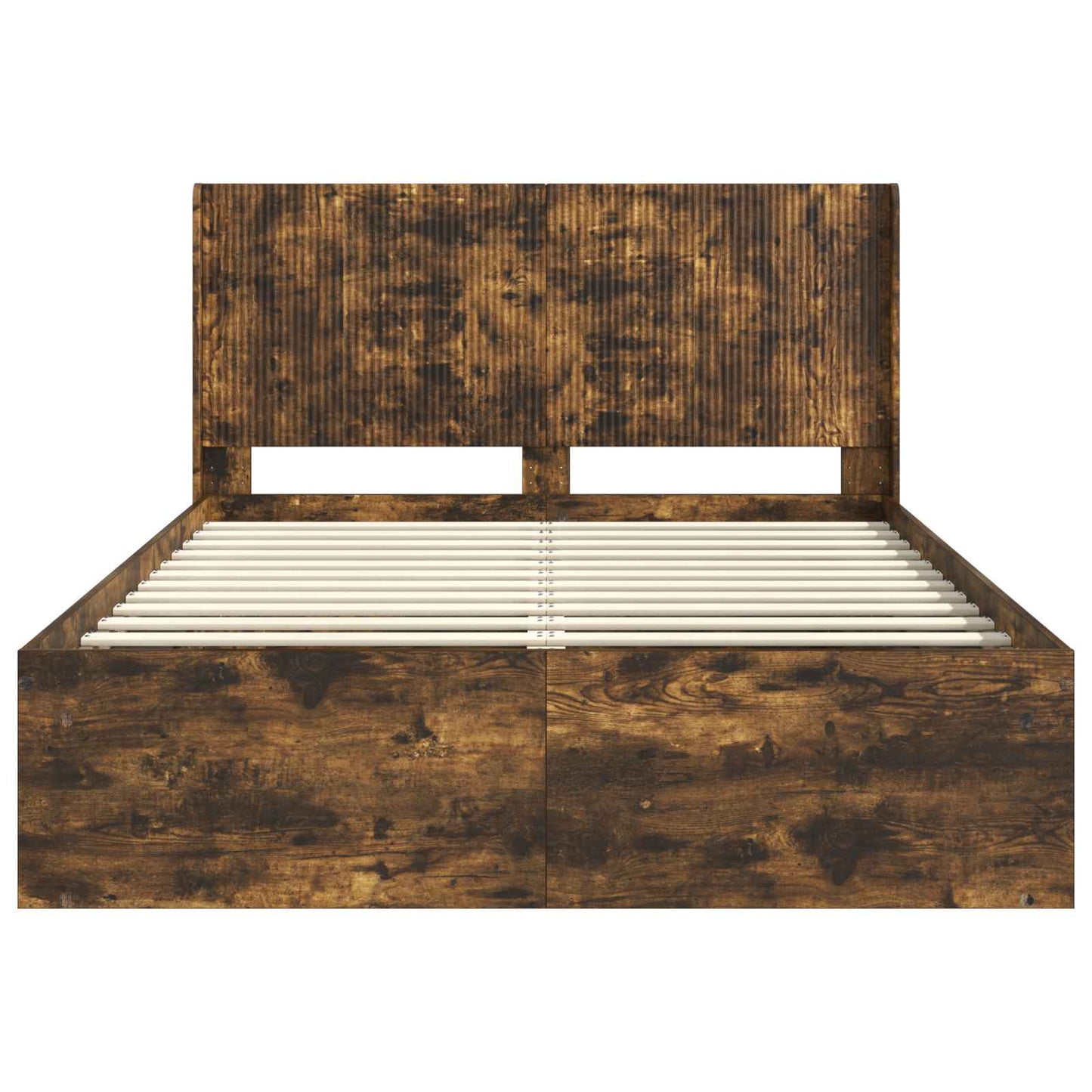 Bed Frame with Storage and Headboard 3 pcs Engineered Wood