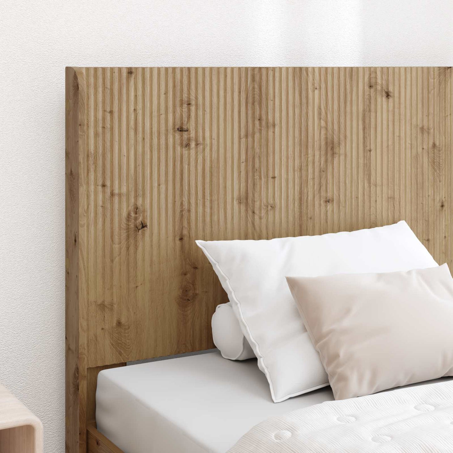 Bed Frame with Storage and Headboard Artisan Oak 90 x 200 cm