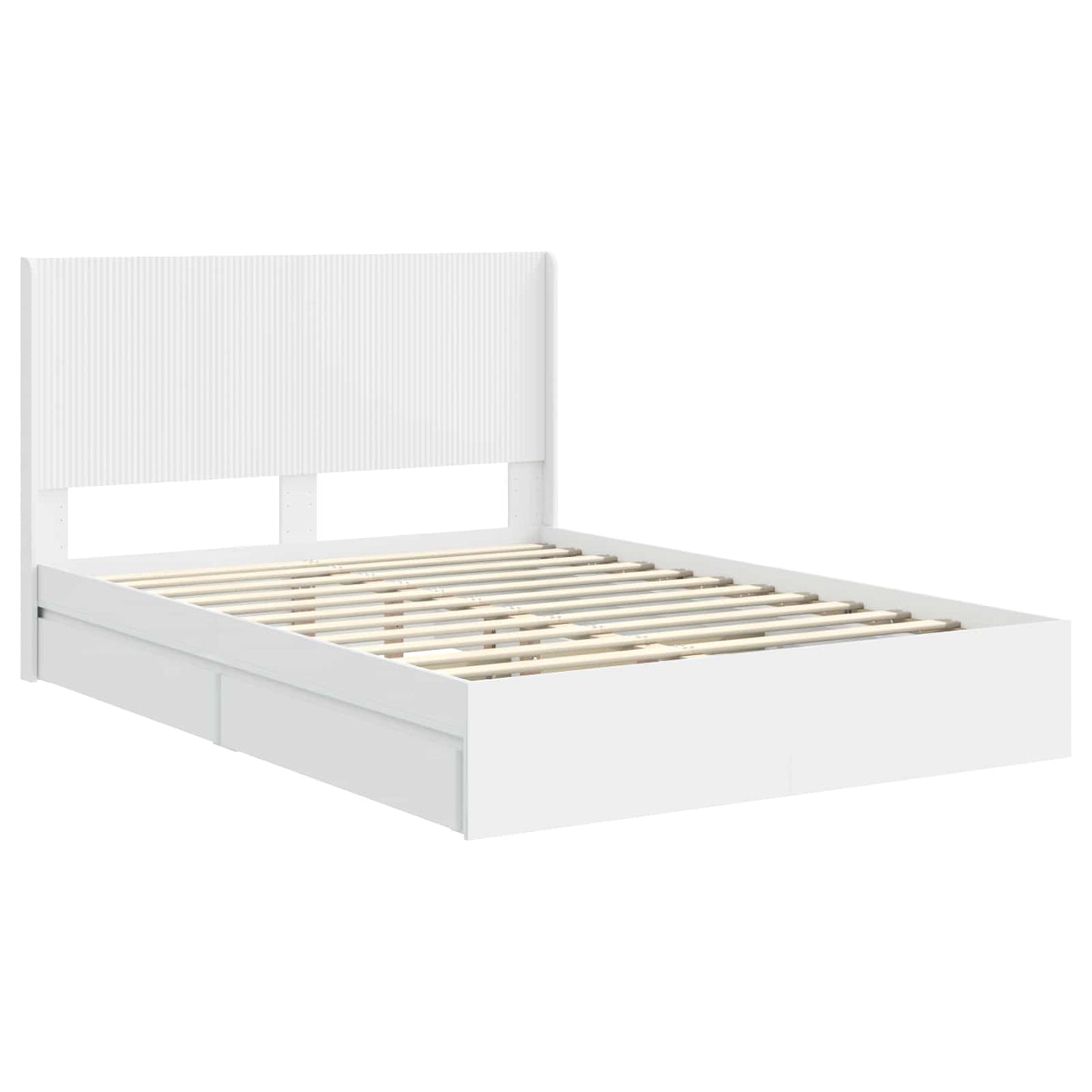 Bed Frame with Storage and Headboard 3 pcs Engineered Wood